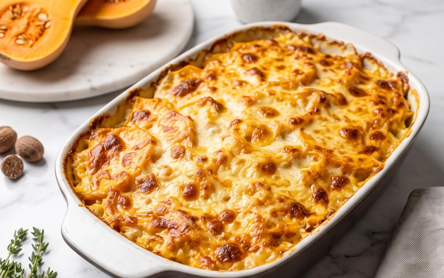 Gratin de Courge : crémeux, automnal et facile